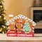 Glitzhome® Set of 4 Wooden Christmas Gingerbread House Table Decor